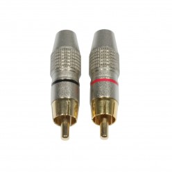AC-C-RMG/SET RCA Cinch plug male gold Accu Cable